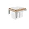 Rev-A-Shelf Maple Veneer, Light Brown, 20.75 in W, 17.88 in H, 22.75 in D, 22.75 in L, Light Brown 4WCTM-24DM2-162 - alternate 1